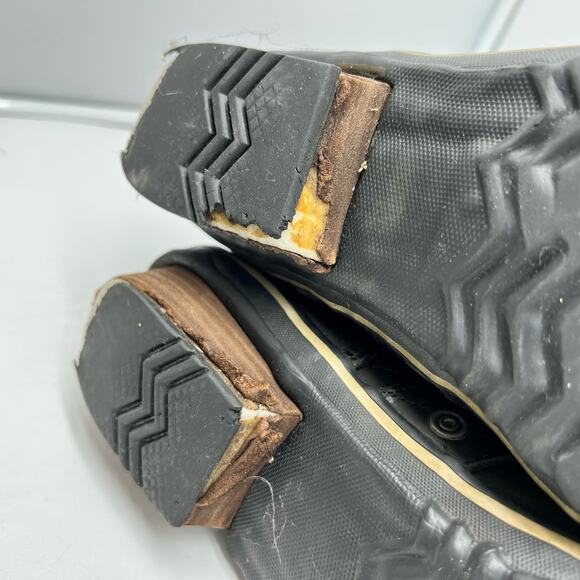 Sorel Boots Womens 8 SlimBoot Ankle Black Herringbone Waterproof Leather Winter - Picture 11 of 11